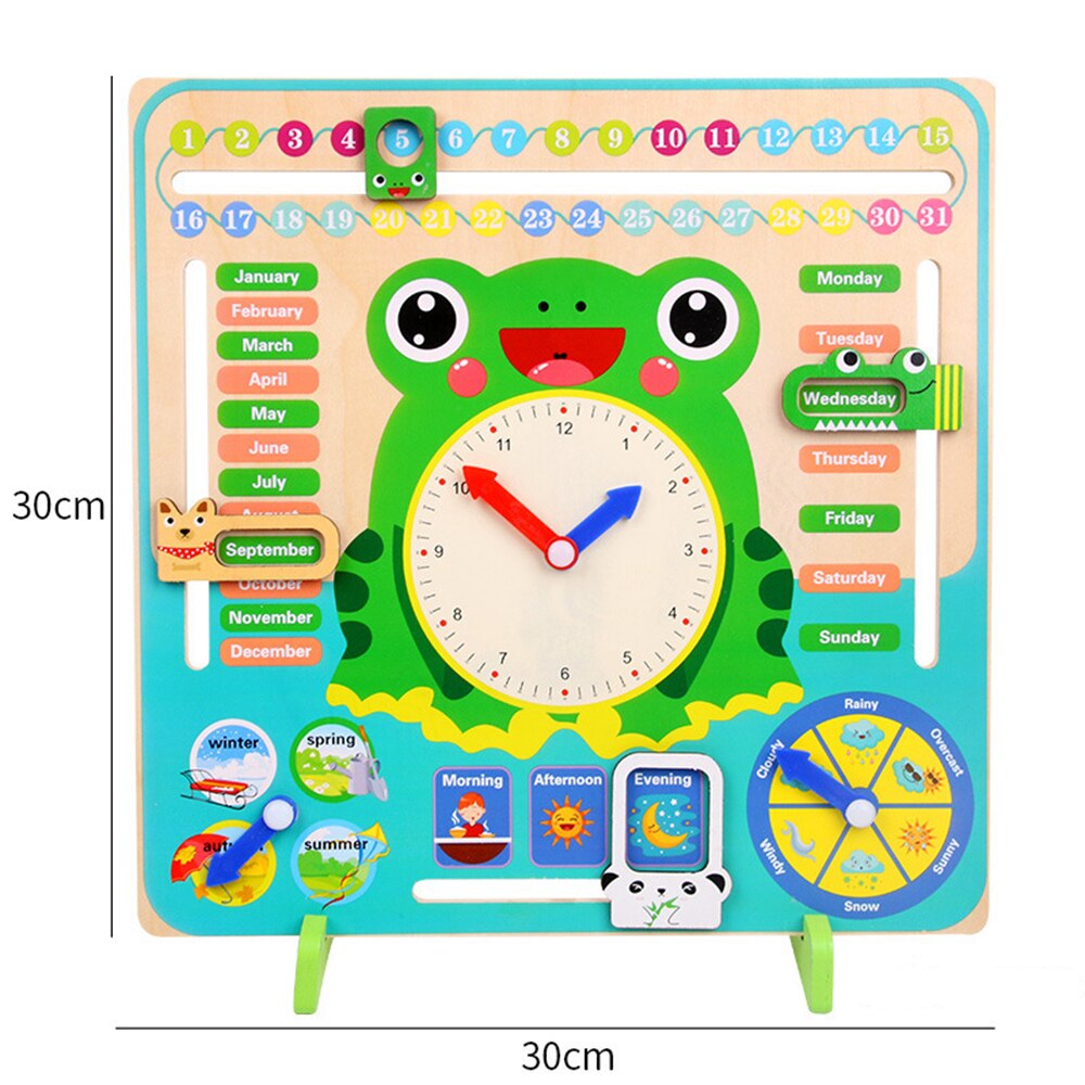 Frog Clock Weather Season Calendar